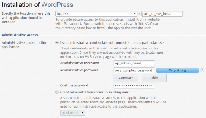 Plesk WordPress Toolkit