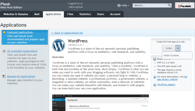 Plesk WordPress Toolkit