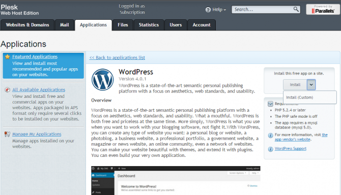 Wordpress toolkit обнаружил файлы wordpress по следующему адресу